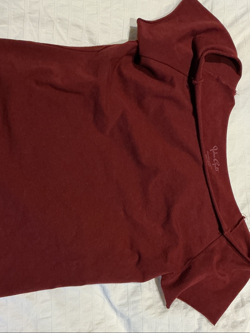 Brandy Melville Burgundy Short Sleeve Tee